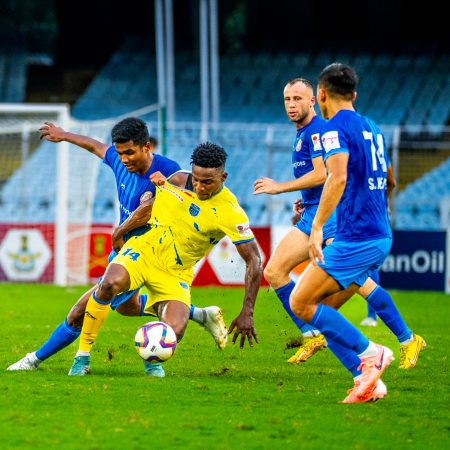 Kwame Peprah’s gritty midfield battle vs Punjab FC in Durand Cup 2024