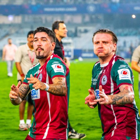 Petratos & Cummings celebrate ISL 2024-25 Shield